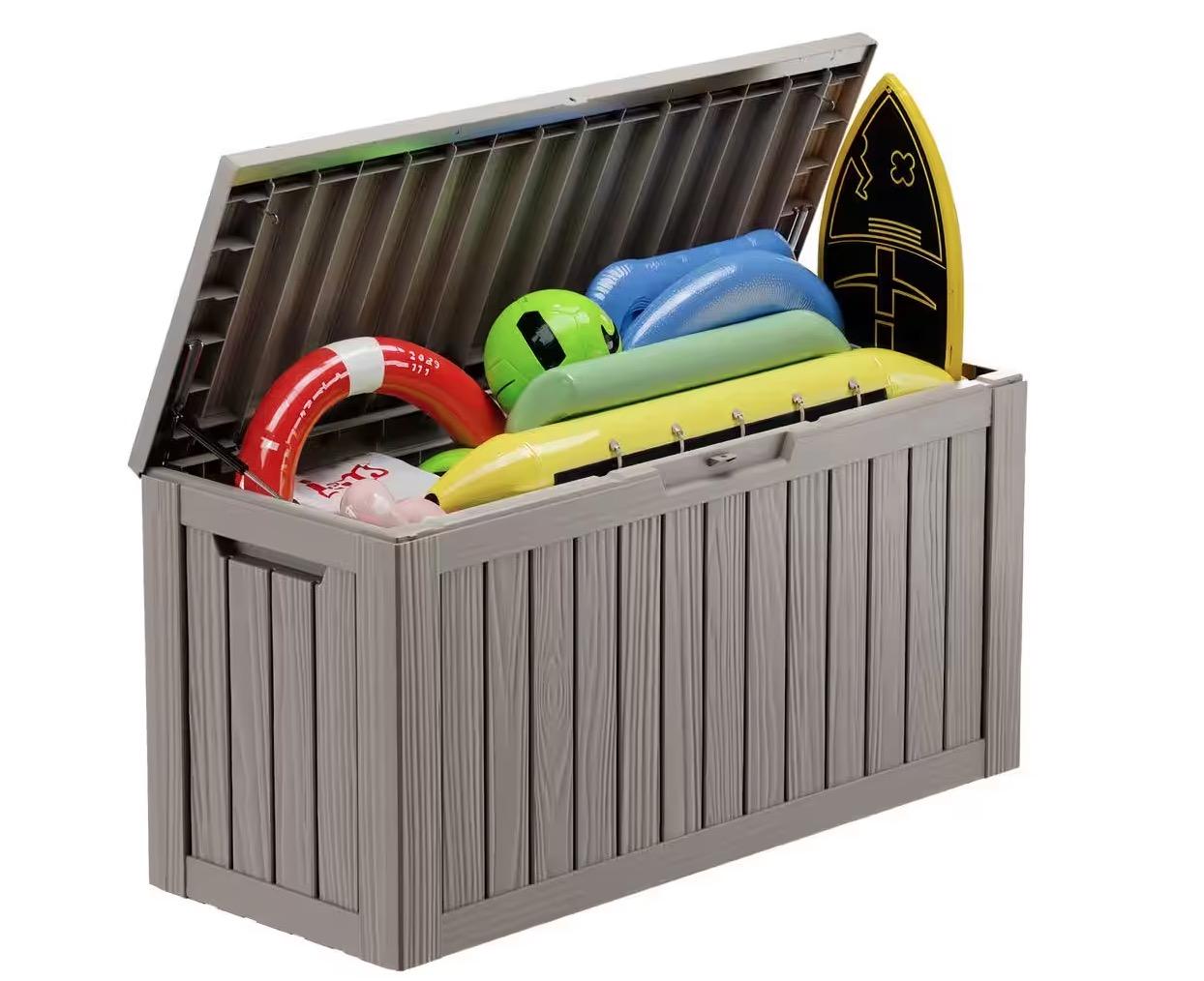 EasyUp Resin Outdoor Storage Deck Box for $49.99 Shipped
