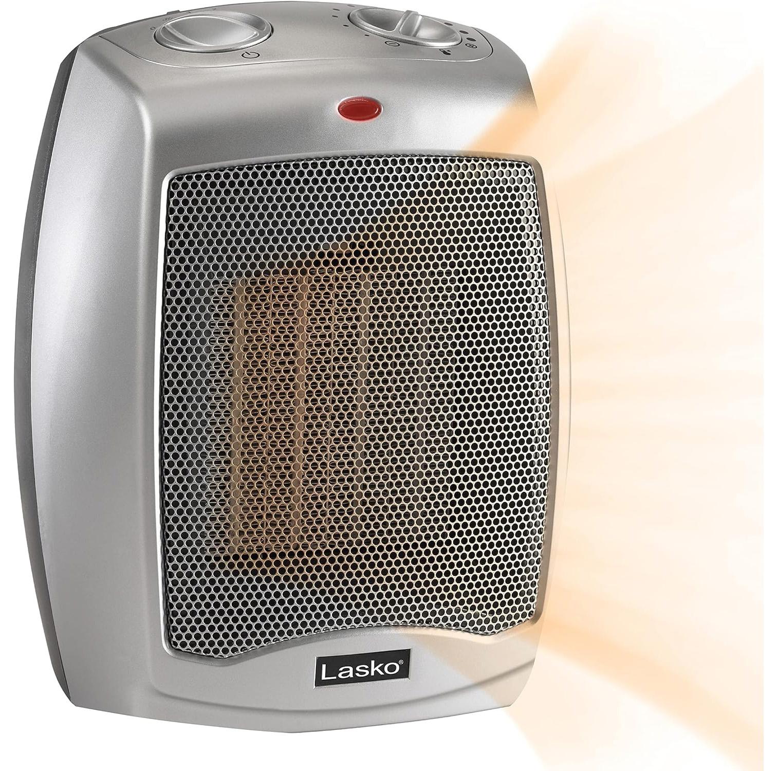 Lasko 1500W Ceramic Portable Space Heater for $10.62