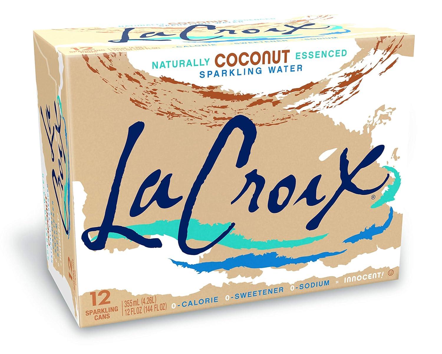 LaCroix Coconut Sparkling Water 12 Pack for $3.75