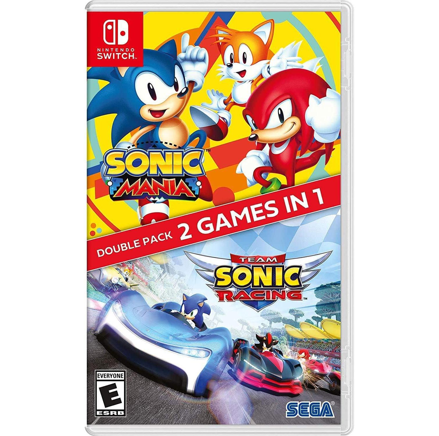 Sonic Mania + Team Sonic Racing Double Pack Nintendo Switch for $20
