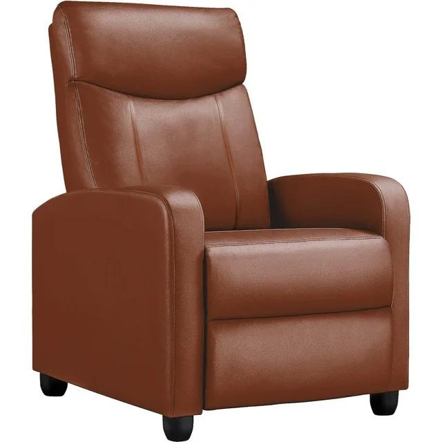 Comhoma Push Back Theater Adjustable Recliner with Footrest for $99 Shipped