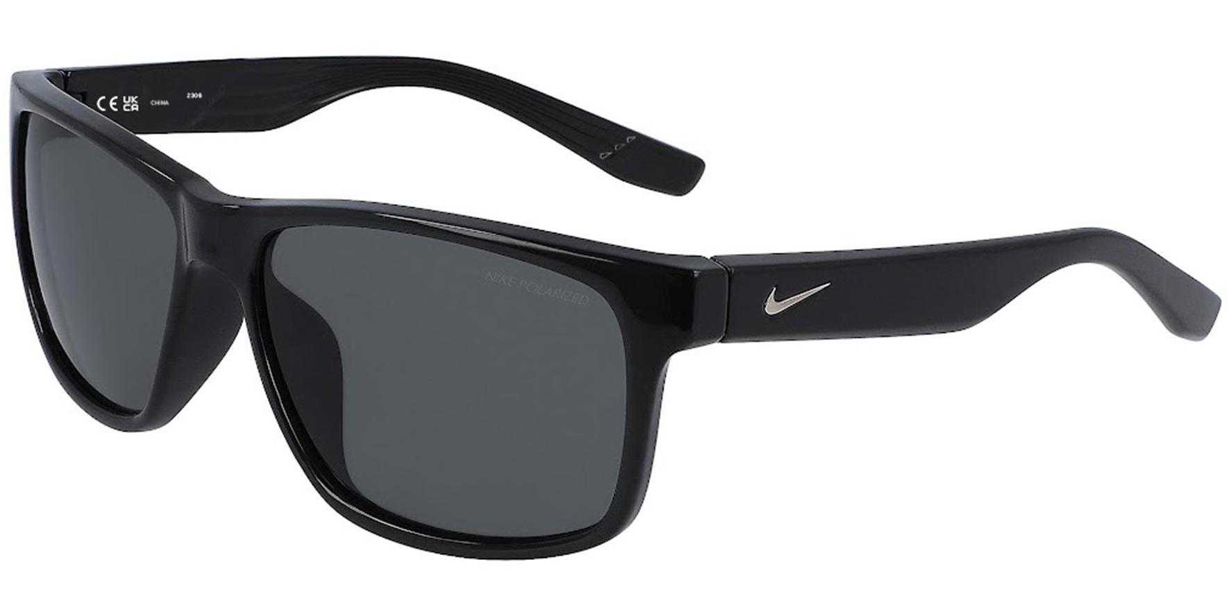 Nike Cruiser P Polarized Shiny Black Square Sport Sunglasses for $29 Shipped