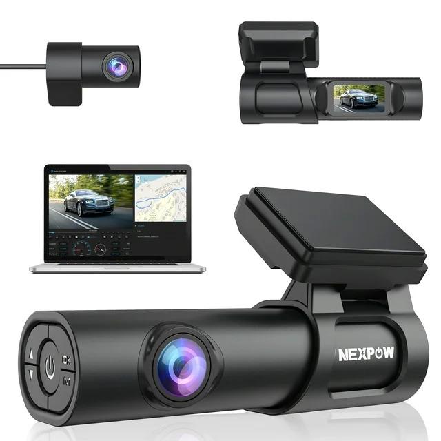 Nexpow 4K Front Dash Cam with 1080p Rear Camera with GPS for $49.99 Shipped
