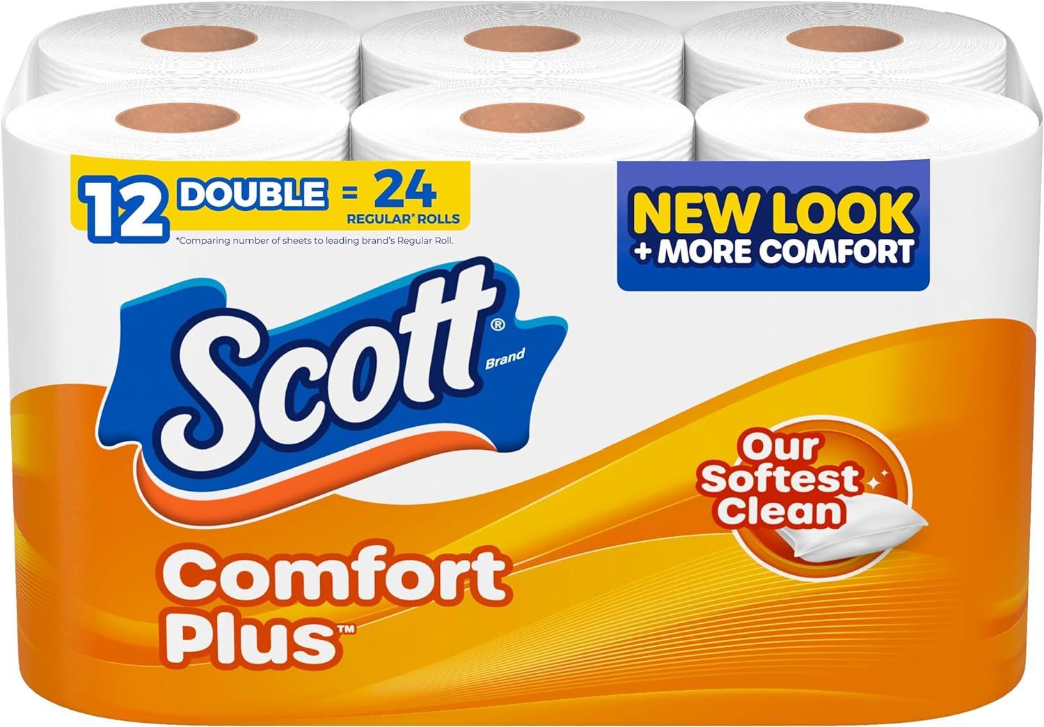 Scott ComfortPlus Toilet Paper 12 Rolls for $4.79