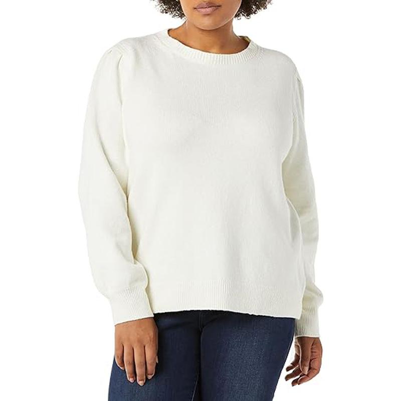 Amazon Essentials Soft Touch Pleated Crewneck Sweater for $10.40