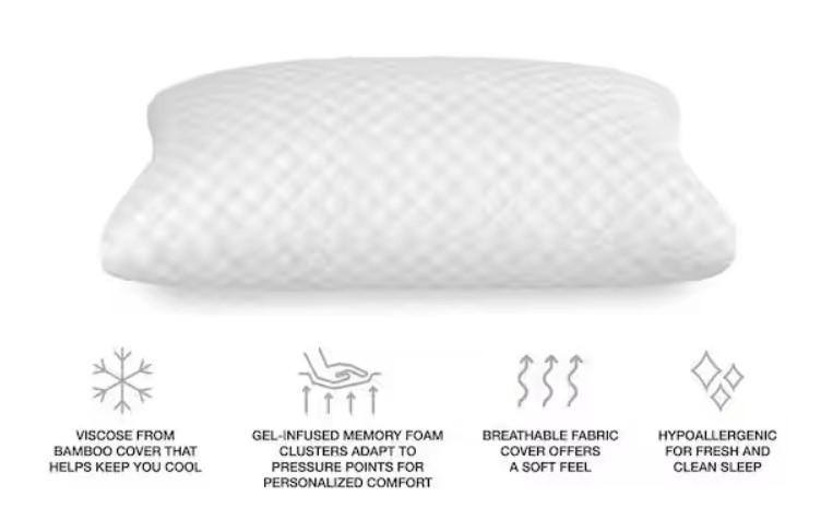 StyleWell Cooling Memory Foam Standard Size Pillow for $14.99 Shipped