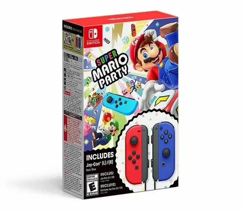 Super Mario Party Nintendo Switch with Red Blue Joy Controller Bundle for $69 Shipped