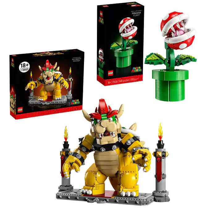 LEGO The Mighty Bowser and Piranha Plant Bundle Building Set for $269.99 Shipped