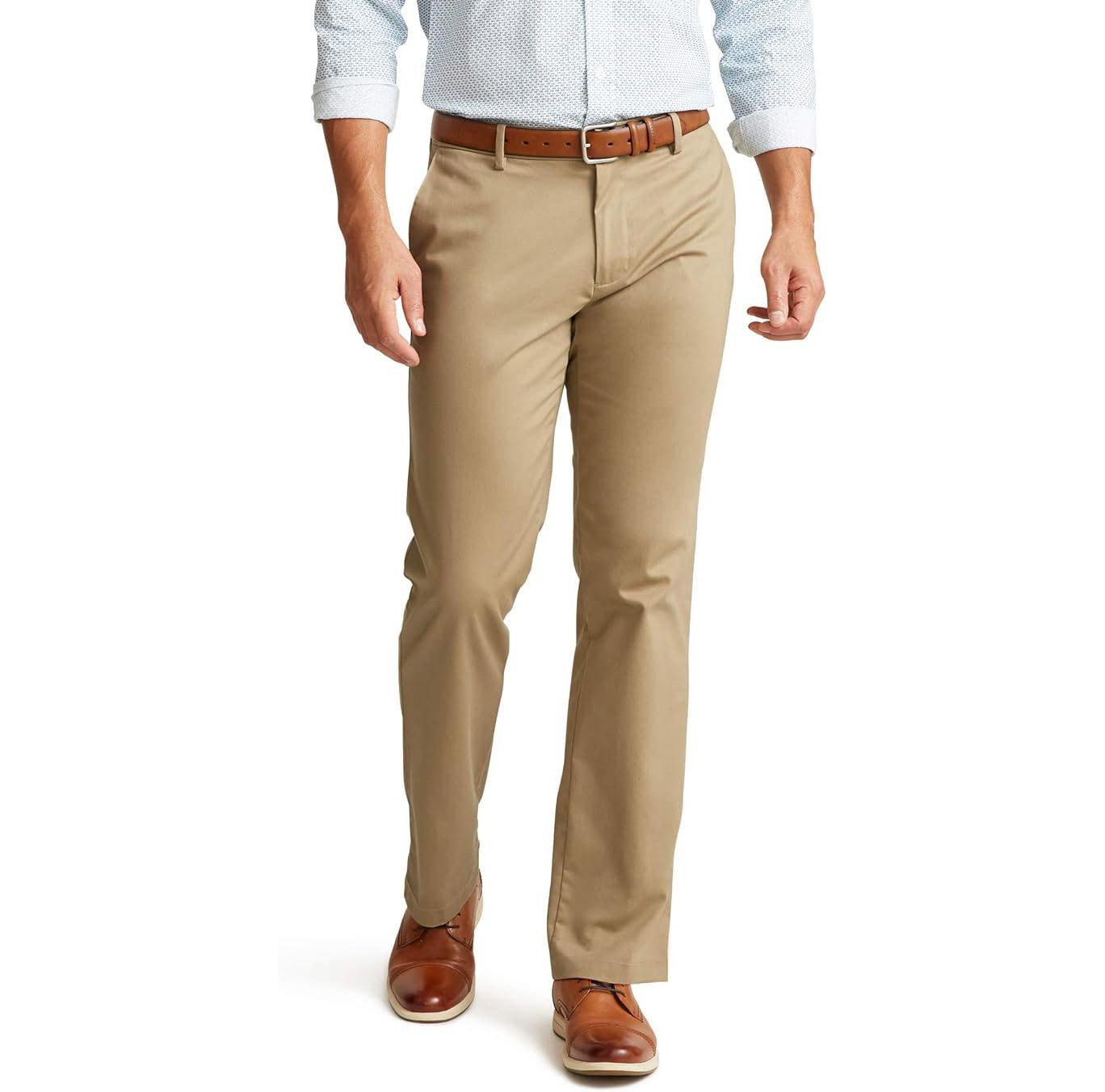 Dockers Straight Fit Signature Lux Cotton Stretch Khaki Pants for $14.99