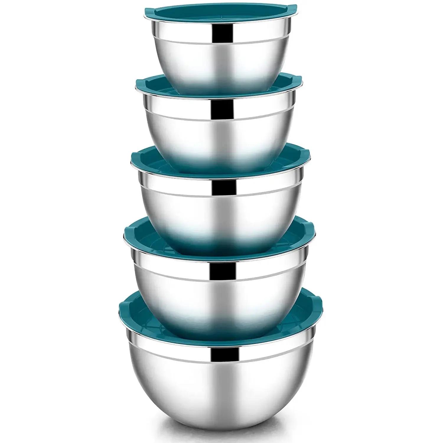 Vesteel Mixing Bowls with Lids Set of 5 for $17.99