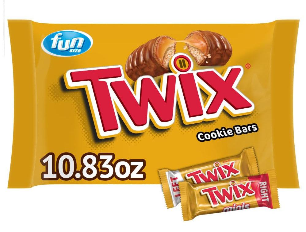 Twix Fun Size Caramel Cookie Chocolate Candy Bag for $3.01