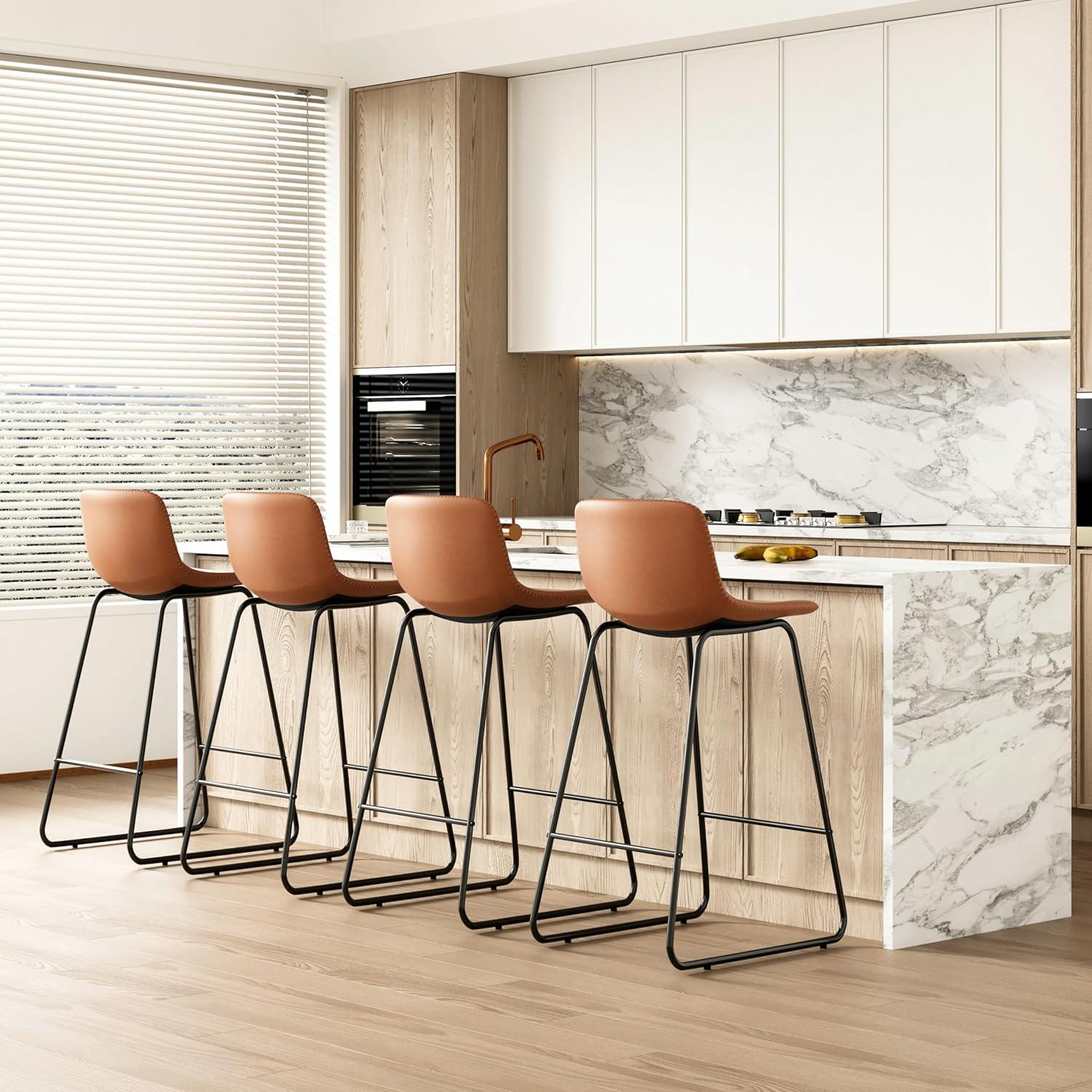 Modern Industrial Counter Height Bar Stools Set for $99.90 Shipped