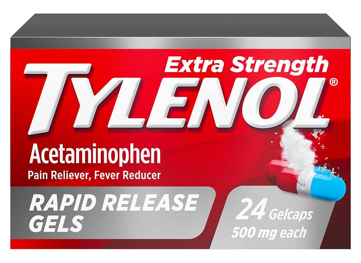 Tylenol Extra Strength Acetaminophen Rapid Release Gels 24 Pack for $2.44