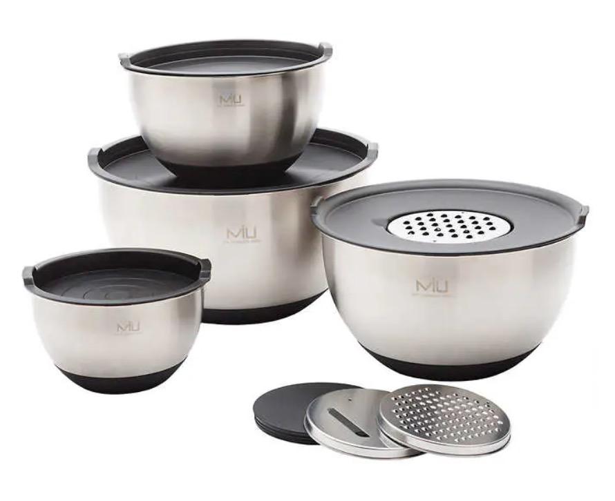 MIU Stainless Steel Mixing Bowl Set of 8 for $19.99 Shipped
