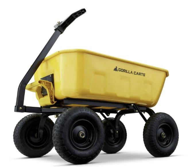 Gorilla Carts Steel Dump Cart for $169 Shipped