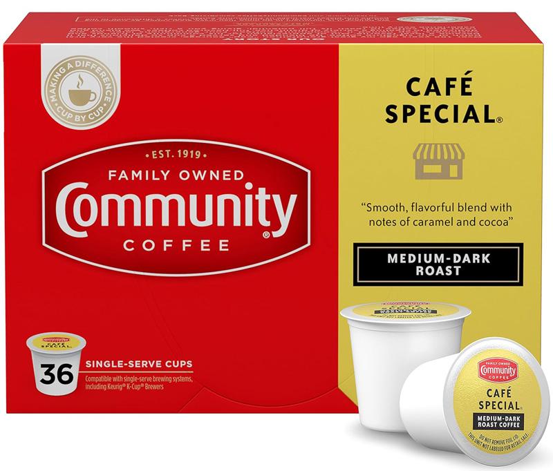 Keurig Community Coffee Cafe Special Coffee Pods 36 Pack for $9.87