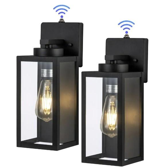 Dusk to Dawn Hardwired Outdoor Wall Lantern Sconce 2 Pack for $33.13 Shipped