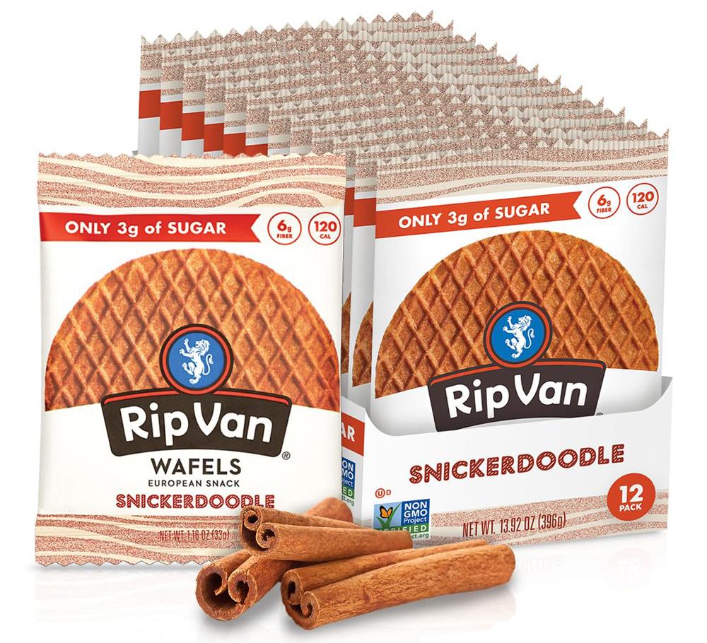 Rip Van Wafels Snickerdoodle Stroopwafels 12 Pack for $9.78