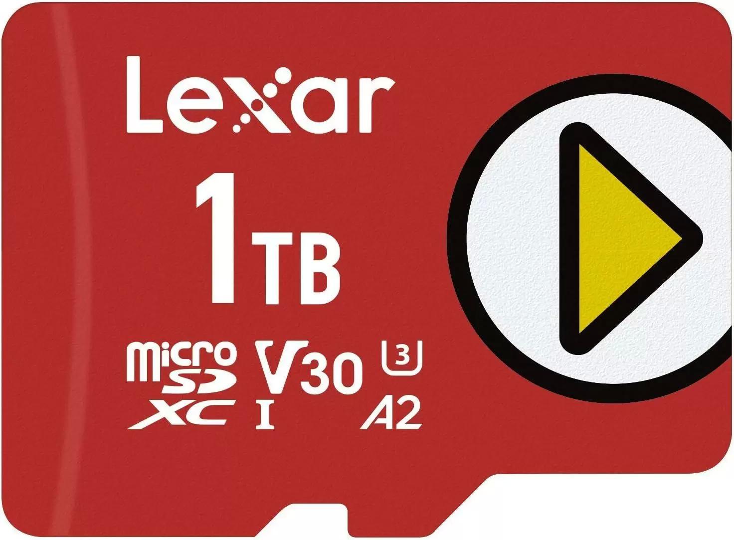 Lexar 1TB PLAY UHS-I C10 U3 microSDXC Memory Card $66.49