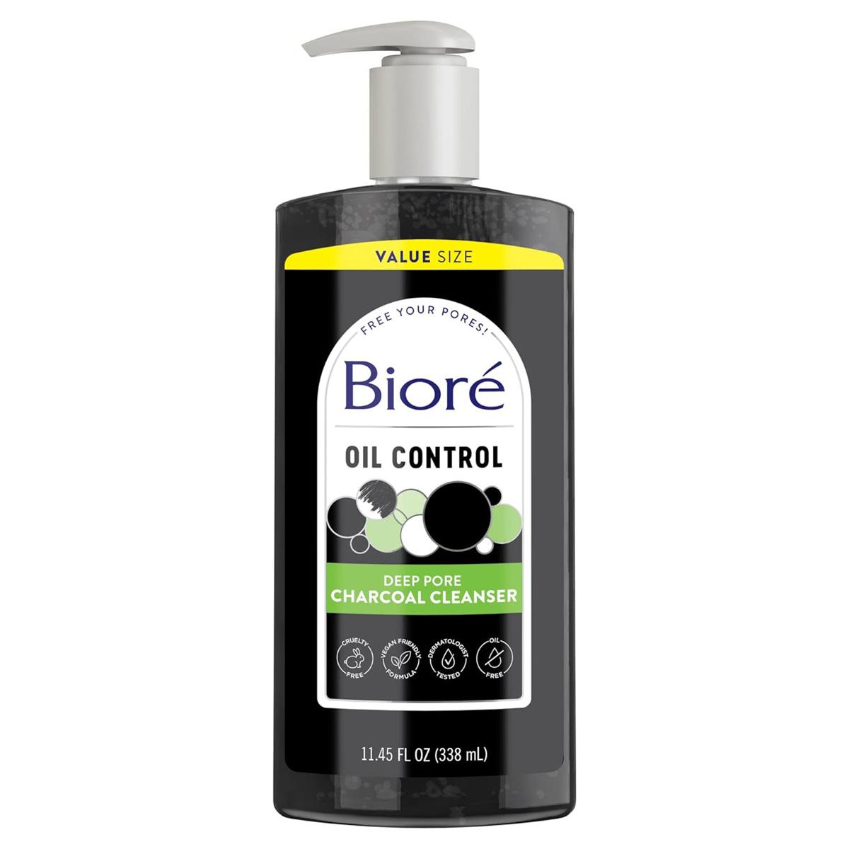 Biore Deep Pore Charcoal Face Wash for Oily Skin for $6.42