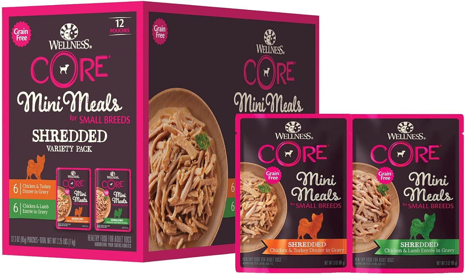Wellness Core Natural Mini Wet Dog Meal 24 Pack for $13.98