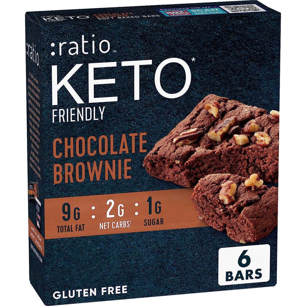 ratio Keto Friendly Soft Baked Bars 6 Pack for $4.89