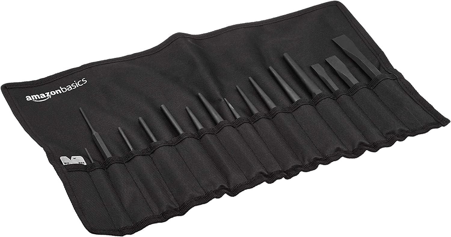 Amazon Basics 16-Piece Chrome Vanadium Steel Punch and Chisel for $12.91