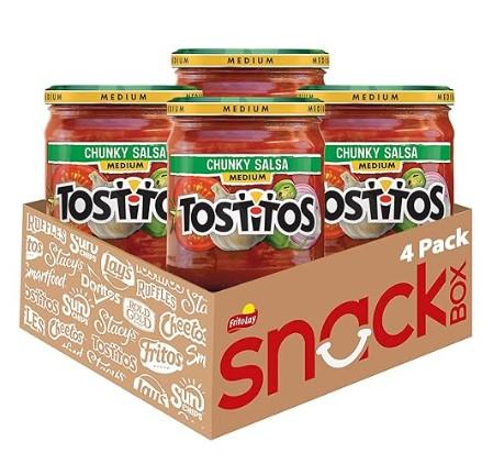 Tostitos Medium Chunky Salsa 4 Pack for $9.20