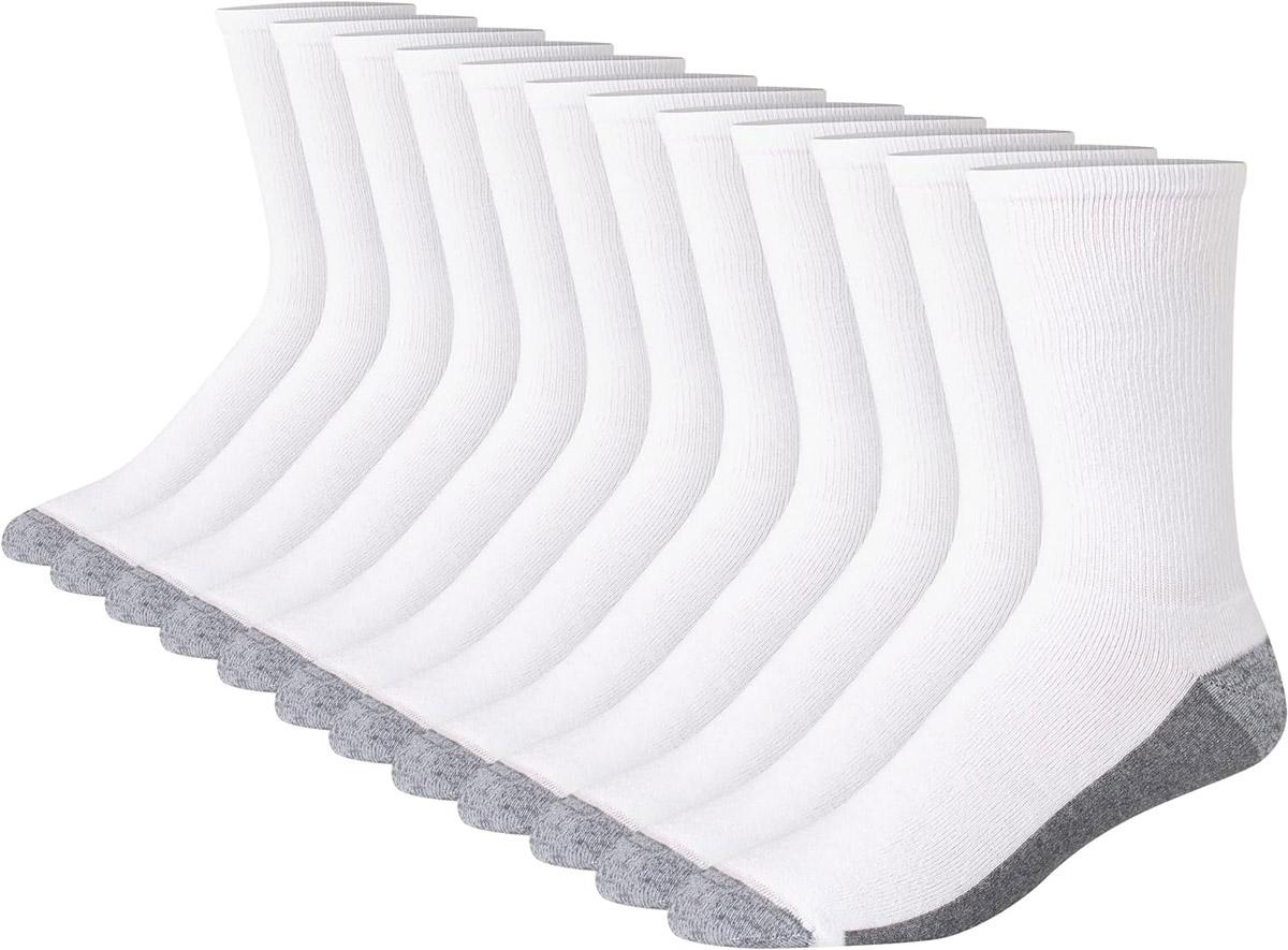 Hanes Mens Max Cushioned Crew Socks for $14.98