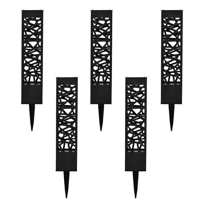 Tommy Bahama Square Solar Bollard Lights 5-Pack for $19.99 Shipped