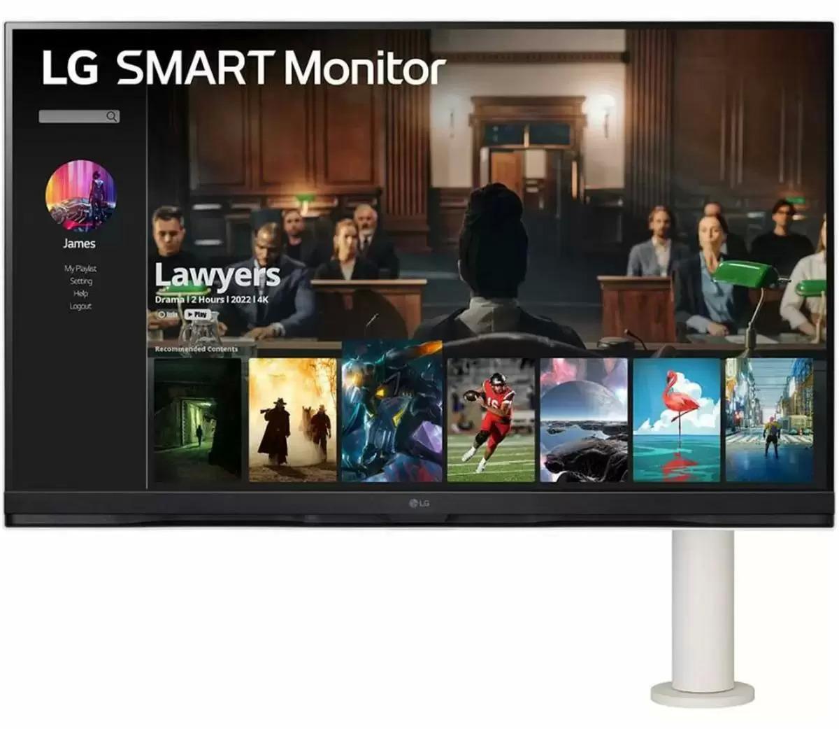 32in LG 32SQ780S-W 4K VA DCI-P3 USB-C 65W PD Smart Monitor for $249 Shipped