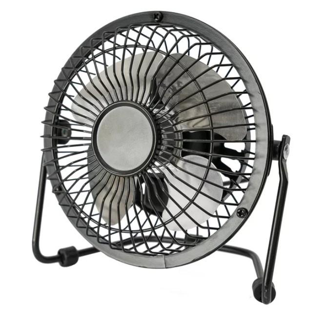 Mainstays 4 inch Personal Metal USB Powered Desktop Fan for $5.46