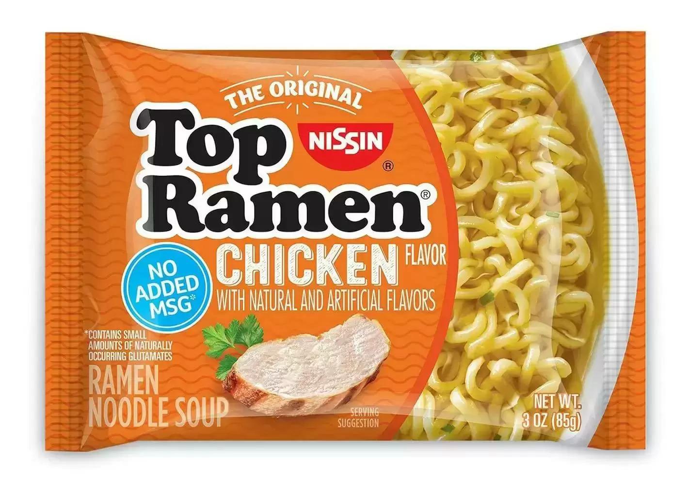 Nissin Top Ramen Noodle Soup Chicken Flavor 24 Pack for $4.18