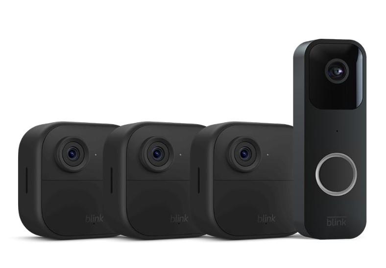 Blink Video Doorbell + 3 Outdoor 4 Smart Security Cameras for $119.99 Shipped