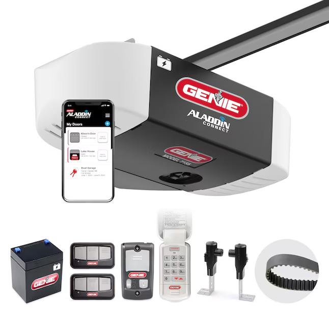 Genie 1-1/4 HPc Belt Drive Smart Garage Door Opener for $199