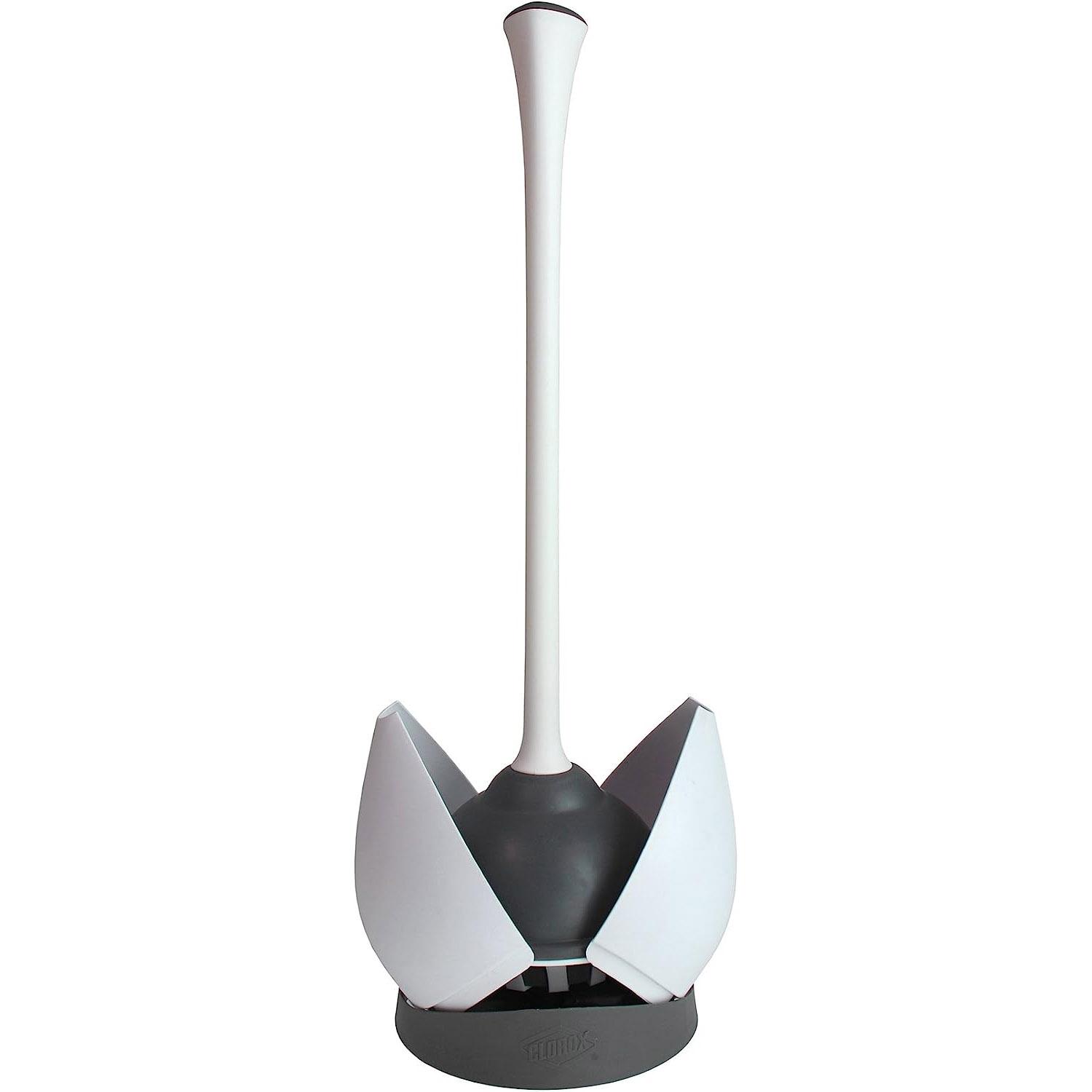 Clorox Toilet Plunger with Hideaway Storage Caddy for $11.99