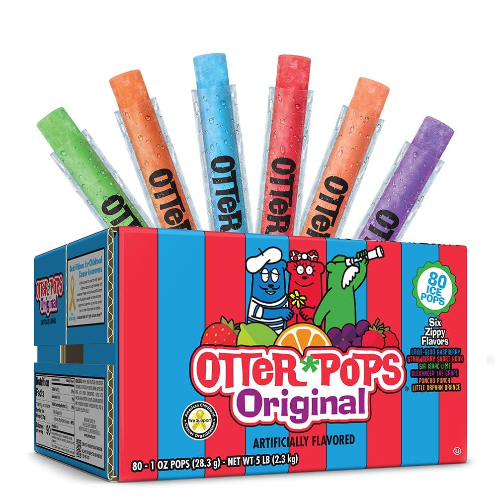 Otter Pops Freezer Ice Bars Assortment 80 Pack for $4.99