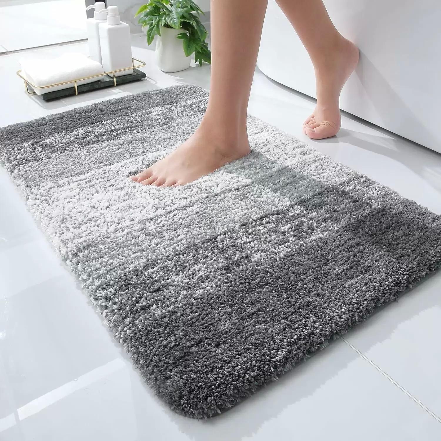 Olanly Luxury Bathroom Rug Mat 24x16 for $5.93