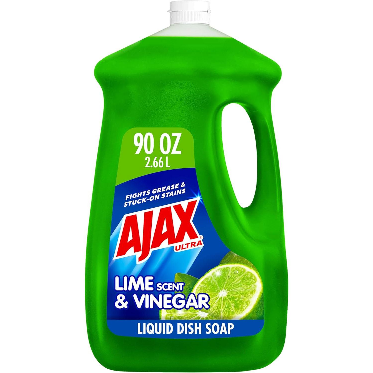 Ajax Ultra Liquid Dish Soap Vinegar and Lime Scent for $4.48