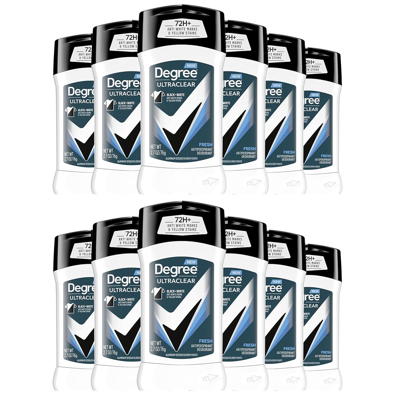 Degree Men UltraClear Antiperspirant Deodorant Fresh 12 Pack for $26.90 Shipped