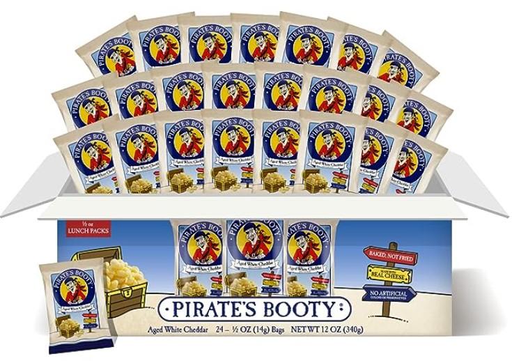 Pirates Booty Aged White Cheddar Cheese Puffs 24 Pack for $10.18