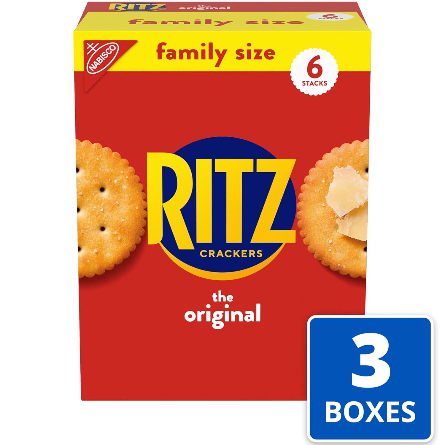 RITZ Original Crackers 3 Boxes for $7.54