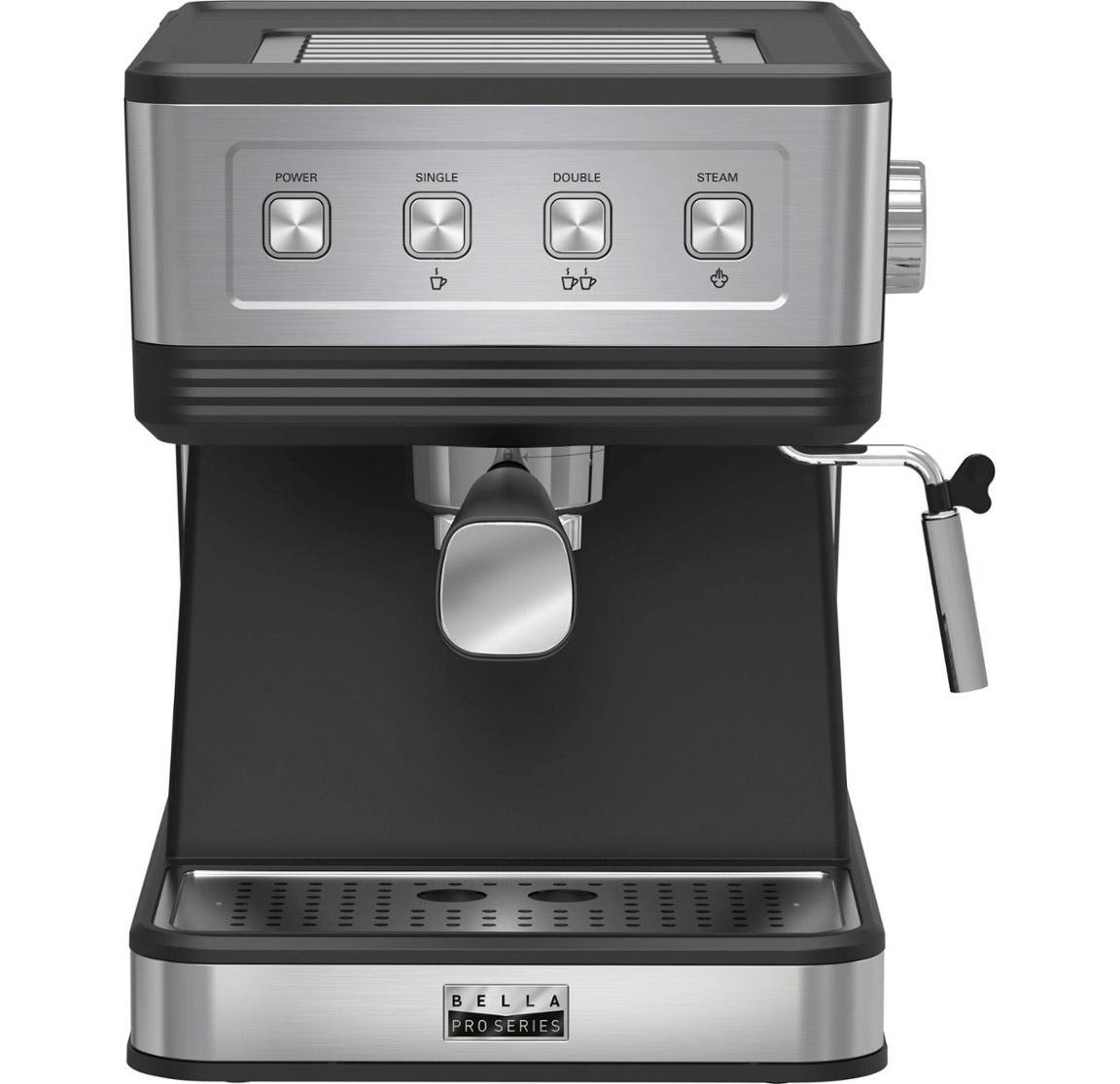 Bella Pro Series Espresso Machine with 20 Bars of Pressure for $29.99