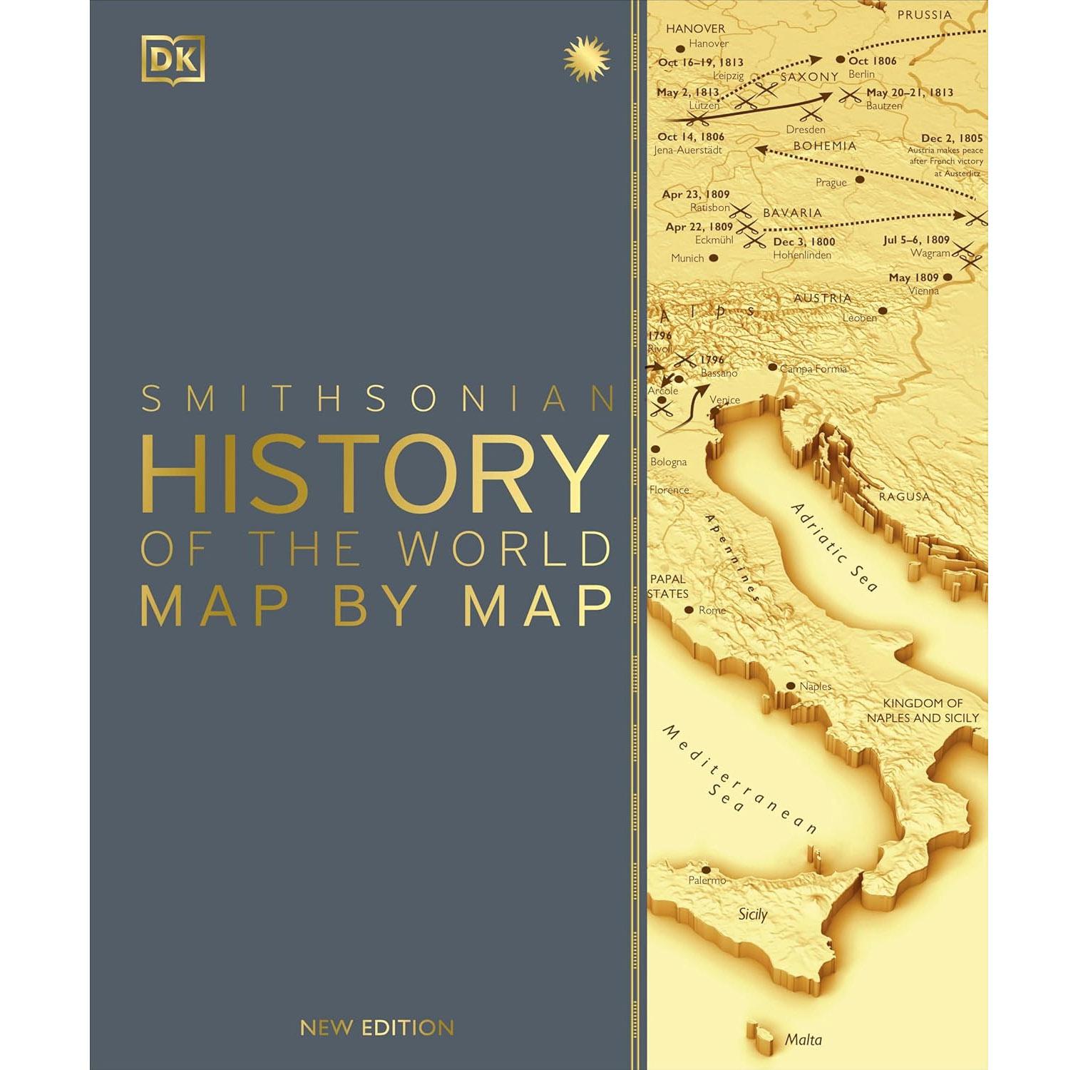 DK History of the World Map by Map Hardcover Book for $18.04