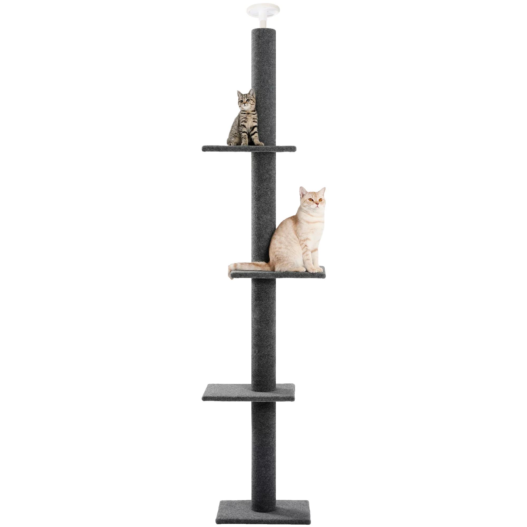 Pawz Road Floor to Ceiling Adjustable Climbing Posts Cat Tree Tower for $34.19