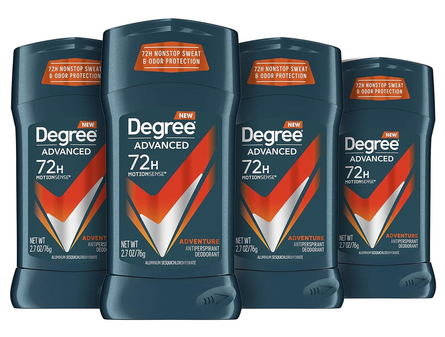 Degree Mens Antiperspirant Deodorant Woodsy 4 Pack for $8.82