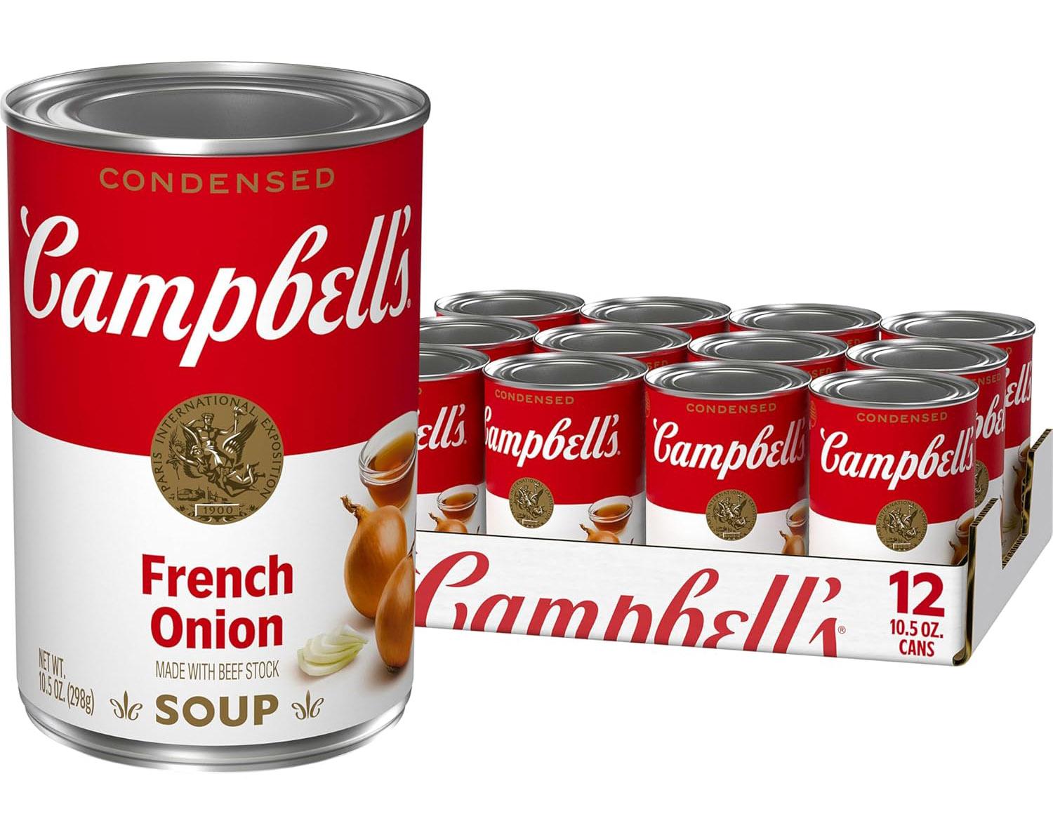 Campbells Condensed French Onion Soup 12 Pack for $13.42