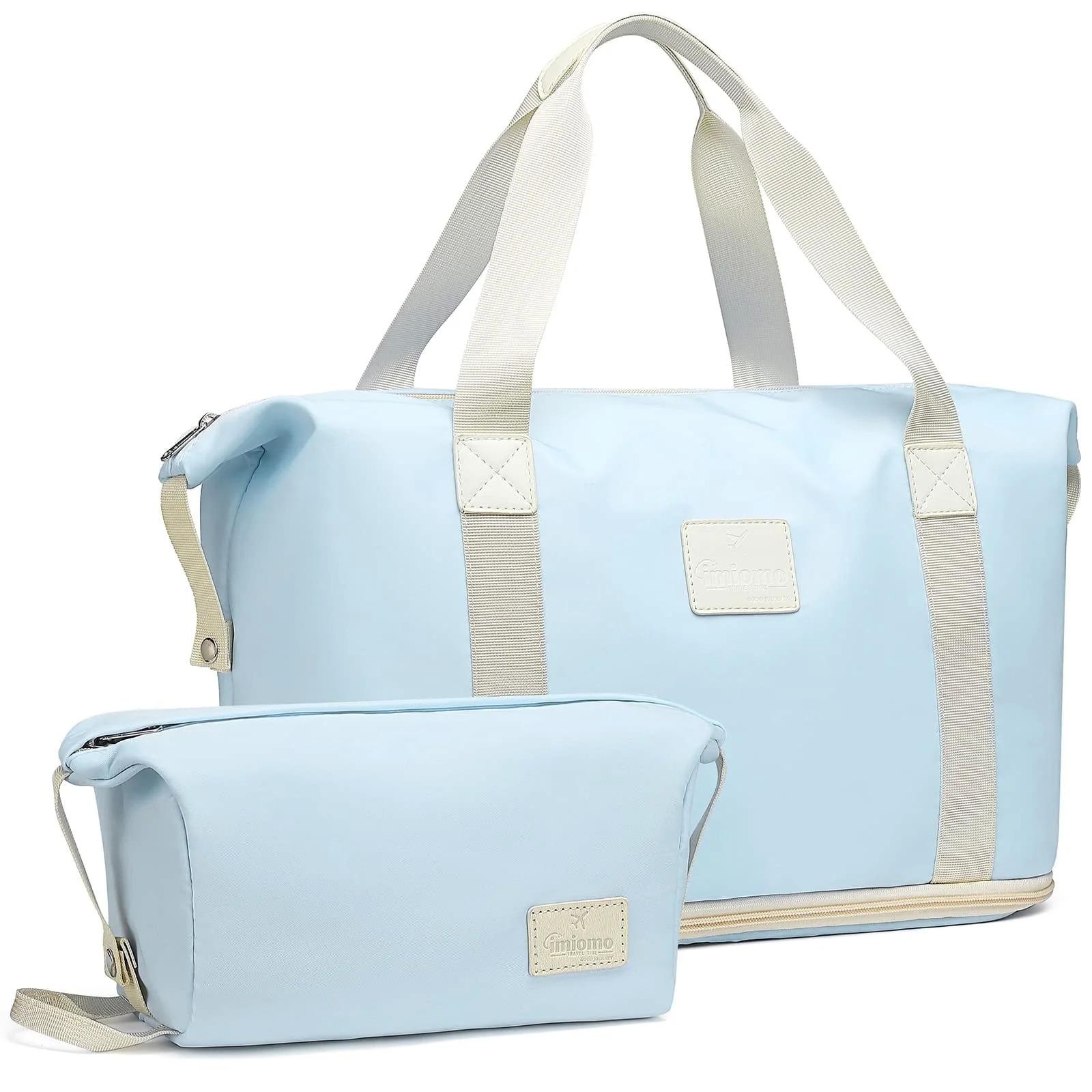 Travel Duffel Bag Expandable Shoulder Weekender Overnight Bag for $17.99