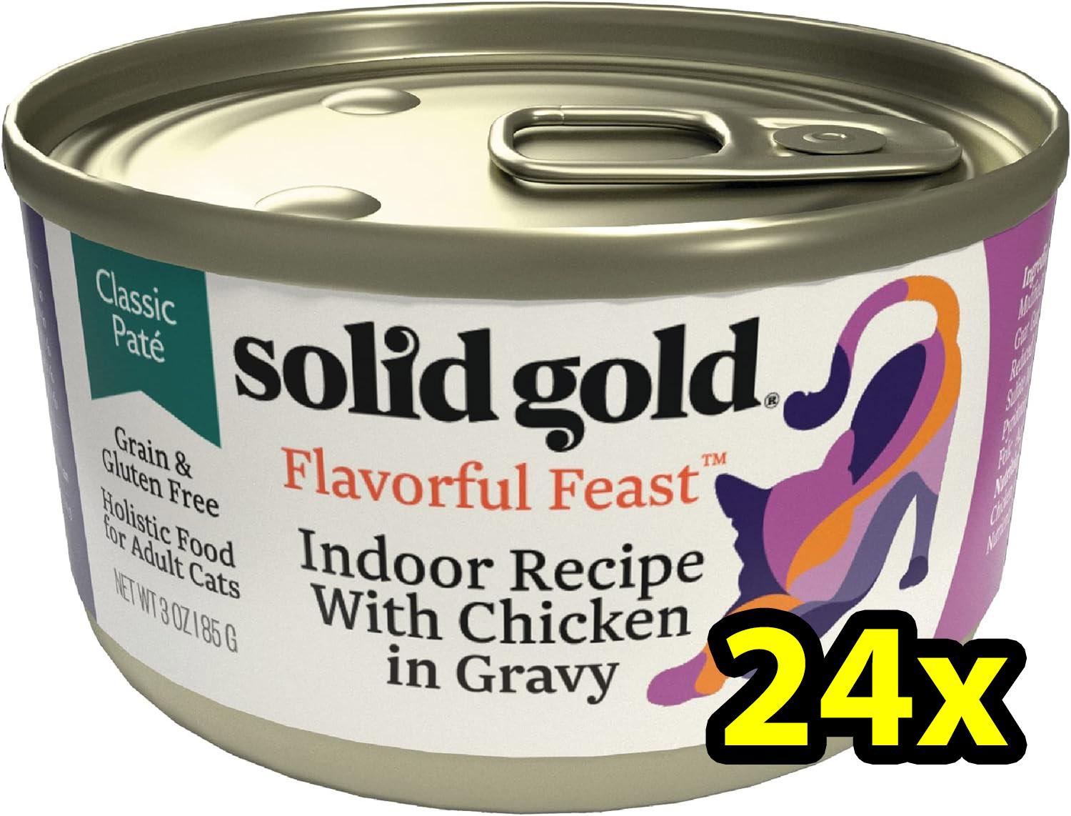 Solid Gold Wet Cat Food Pate 24 Pack for $15.99