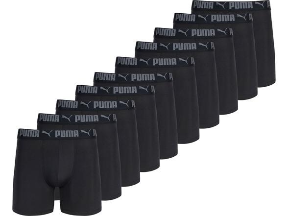 Puma Mens 10 Pack Performance Boxer Briefs for $24.99